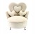 Szkatułka na biżuterię - Fotel Ecru z Motywem Serca