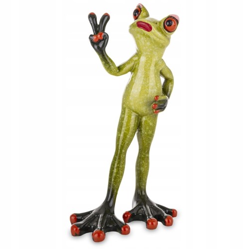 Figurka żaba żabka śmieszna figurka uśmiech dekoracja