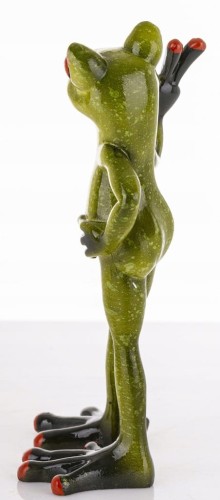 Figurka żaba żabka śmieszna figurka uśmiech dekoracja