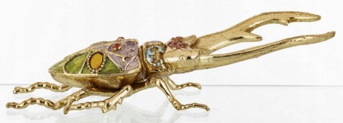 Ozdoba żuk o274 kolorowy żuczek figurka glamour