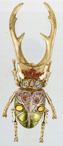 Ozdoba żuk o274 kolorowy żuczek figurka glamour