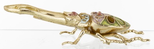 Ozdoba żuk o274 kolorowy żuczek figurka glamour