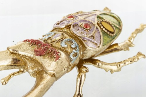 Ozdoba żuk o274 kolorowy żuczek figurka glamour