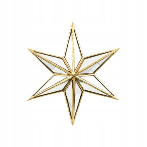 dekoracja ścienna - lusterka w złotej oprawie