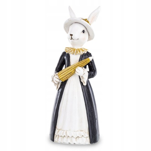Figurka wielkanocna tworzywo sztuczne zając 19,5 cm
