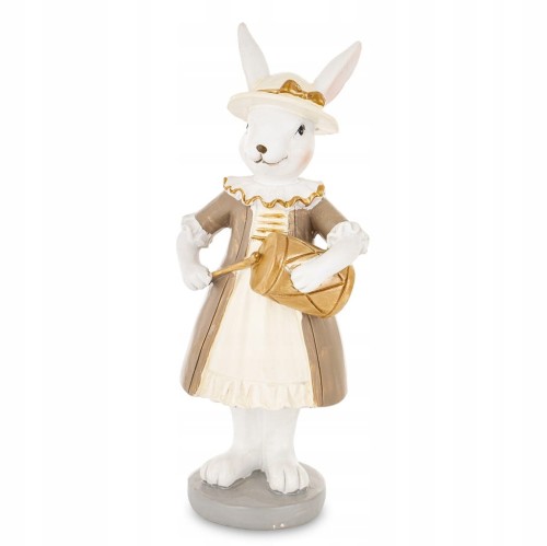 Figurka wielkanocna tworzywo sztuczne zając 15 cm