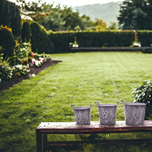 Osłonka 27 cm metal szary