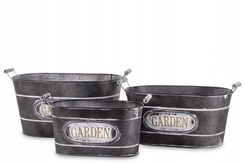 Osłonka 48 cm metal szary