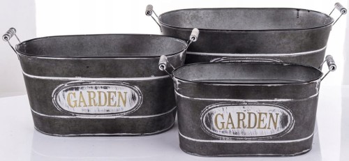 Osłonka 48 cm metal szary