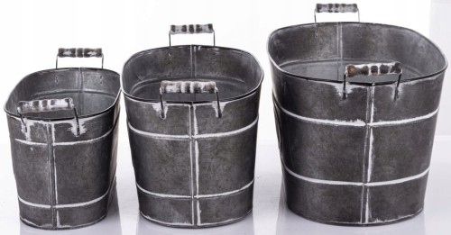 Osłonka 48 cm metal szary