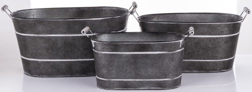 Osłonka 48 cm metal szary