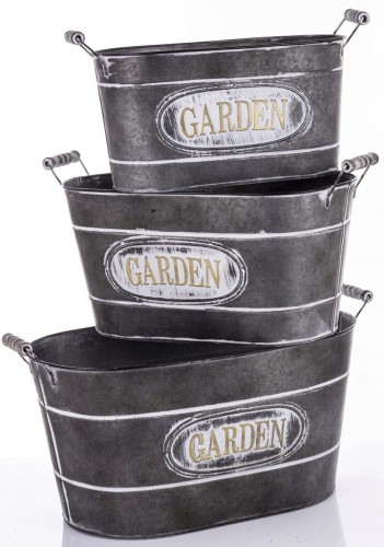 Osłonka 48 cm metal szary