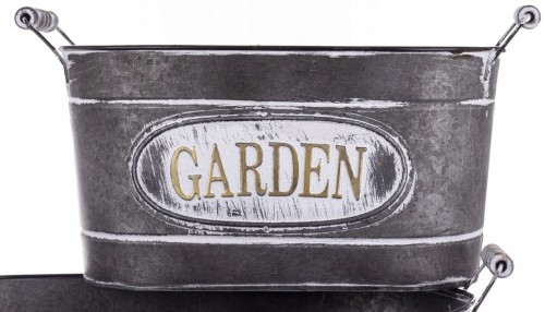 Osłonka 48 cm metal szary